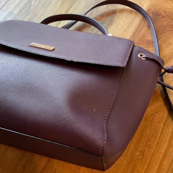 VGUC Kate Spade Satchel, Burgundy - Picture 4 of 8
